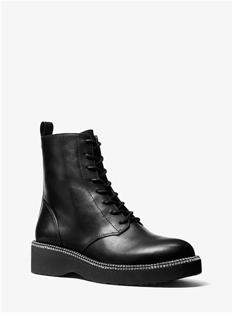 michael kors tavie combat boots|MICHAEL Michael Kors Tavie Metallic Combat Rain Boots.